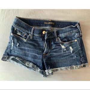 Abercrombie & Fitch, ripped denim shorts